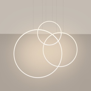 Lustra suspendata LED Rio 3 Alb 3000K 160x20x200 cm - Img 3