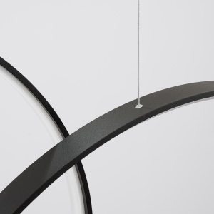 Lustra suspendata LED Rio 55 Negru 4000K 170x30x250 cm - Img 6