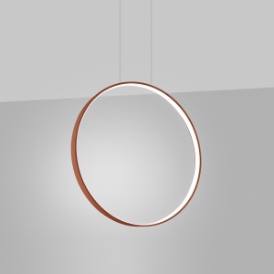 Lustra suspendata LED Rio 55 Rosu 4000K 55x16x150 cm - Img 3