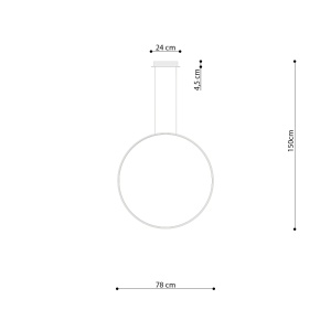 Lustra suspendata LED Rio 78 Olive 3000K 78x16x150 cm - Img 9