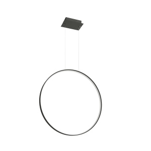 Lustra suspendata LED Rio Negru 4000K 78x16x150 cm