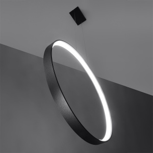 Lustra suspendata LED Rio Negru 4000K 78x16x150 cm - Img 2