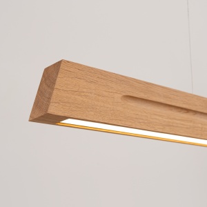 Lustra suspendata LED Skog Stejar 4000K 120x5.5x210 cm - Img 4