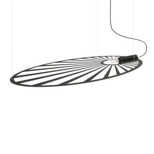 Lustra suspendata Lehdet Negru 110x80x150 cm