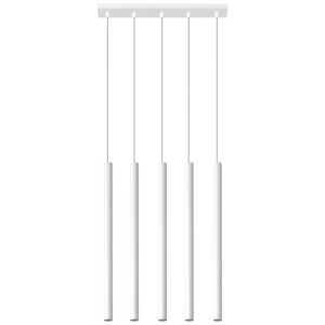 Lustra suspendata Pastelo Alb 45x5x90 cm