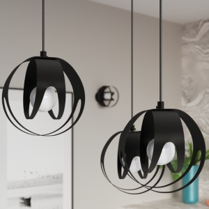 Lustra Tulos Negru 16x16x21 cm - Img 7