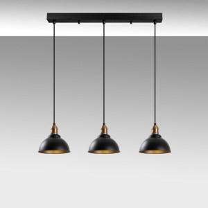 Lustra Varzan Negru 70x21x117 cm - Img 3