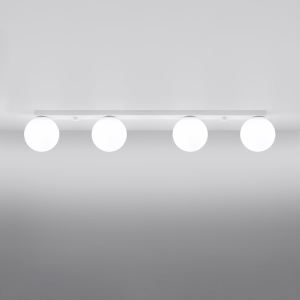 Lustra Yoli Alb 88x12x14.5 cm - Img 2