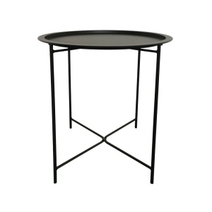 Masă de grădină Caius Negru 46x46x52 cm