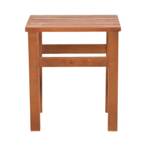 Masa de gradina Summrine de plaja din lemn de fag solid culoare nuc 40x40x45 cm - Img 2