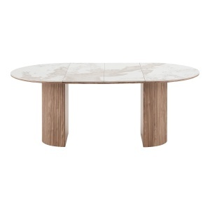 Masa dining Athens, Alb, 200x120x76 cm