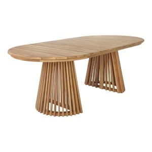 Masa dining Berja, Natural, 200x100x75 cm - Img 5