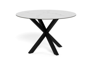 Masa dining Heaven, Alb, 75.5x119x119 cm - Img 3