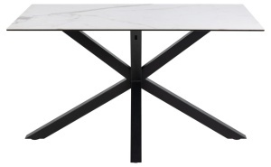 Masa dining Heaven, Alb, 75.5x135x80 cm - Img 4