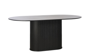 Masa dining NOLA, Negru, 95x75x180 cm - Img 3