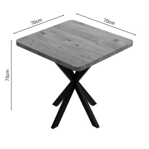 Masa Prestone Pako World Stejar 70x70x75 cm - Img 3