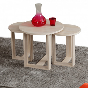Masuta de Cafea 3 Piese Mira - Oak