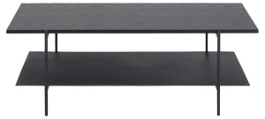Masuta de cafea Angus, Negru, 40x115x60 cm - Img 7