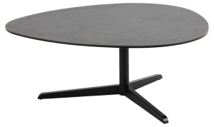 Masuta de cafea Barnsley, Negru, 41x100x95 cm - Img 4