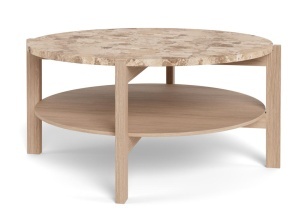 Masuta de cafea Dorsett V1, Maro, 40x80x80 cm - Img 2