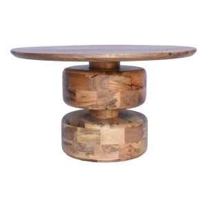 Masuta de cafea, Perlon, Pako, Nuc 80x80x45 cm - Img 4