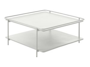 Masuta de cafea YUBA, Gri cald, 75x34x75 cm - Img 4
