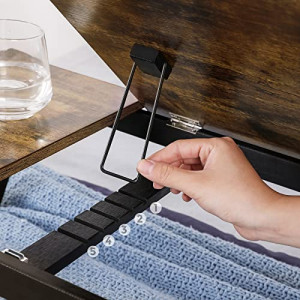 Masuta de laptop, Songmics, Negru, 55x35x23 cm - Img 7