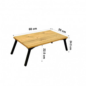 Masuta Laptop Gusto Atlantic Pine-Negru - Img 7