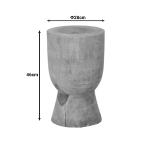 Masuta laterala, Koa, Natural, 28x28x46 cm - Img 3
