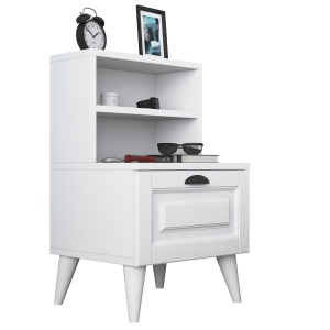 Noptiera BD105 Alb 45x74.4x40 cm - Img 6