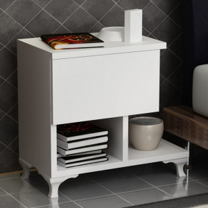 Noptiera PWF-0409 Alb 47x33x47 cm - Img 2
