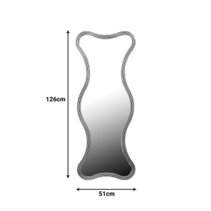 Oglinda Boulen Auriu 51x2x126 cm - Img 2