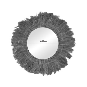 Oglinda Seire Boho Pako World Natural 50x50x8 cm - Img 2