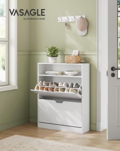 Pantofar Alb Vasagle 80x24x102 cm - Img 2