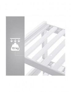 Pantofar, Songmics, Bambus, Alb, LBS13W, 70 x 26 x 55 cm - Img 5