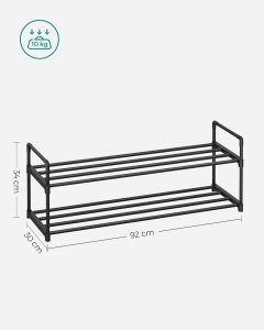Pantofar Songmics Negru 92x30x34 cm - Img 2