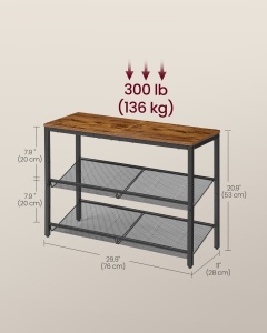 Pantofar Vasagle Maro 28x75x53 cm - Img 4