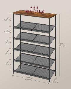 Pantofar Vasagle Maro 76x28x114 cm - Img 6