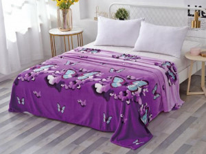 Patura Cocolino Purple Butterfly 200x230 cm