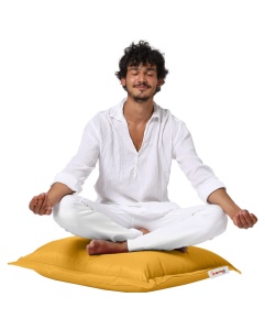 Perna de gradina Cushion Pouf Galben 15x70x70 cm - Img 2