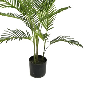 Planta decorativa Areca I in ghiveci verde plastic PP H120 cm - Img 3