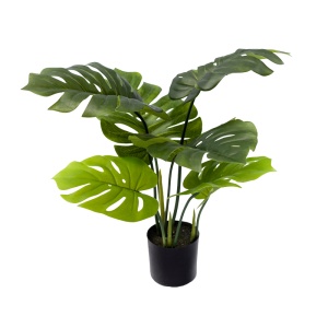Planta decorativa Monstera in ghiveci verde plastic PP H70 cm