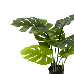 Planta decorativa Monstera in ghiveci verde plastic PP H70 cm - Img 2