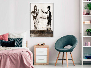Poster - Banksy: Rude Kids, cu Ramă neagră, 30x45 cm - Img 2