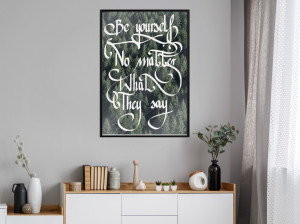 Poster - Be Yourself, cu Ramă neagră, 30x45 cm - Img 2