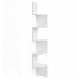 Raft de colt Vasagle, Alb 20x20x127.5cm - Img 2