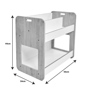 Raft Dovere alb MDF 56x34x44 cm - Img 5