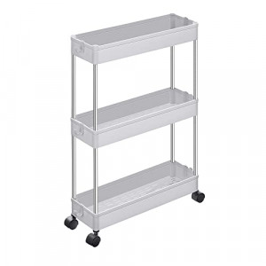 Raft pentru bucatarie, Songmics, Alb, 40x12.5x60 cm - Img 2