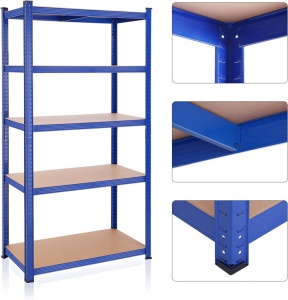 Raft Songmics, 5 rafturi, 50 x 100 x 200 cm, Blue, GLR050E01 - Img 6