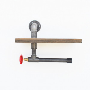 Raft Toaleta Boruraf175 Walnut-Negru - Img 5